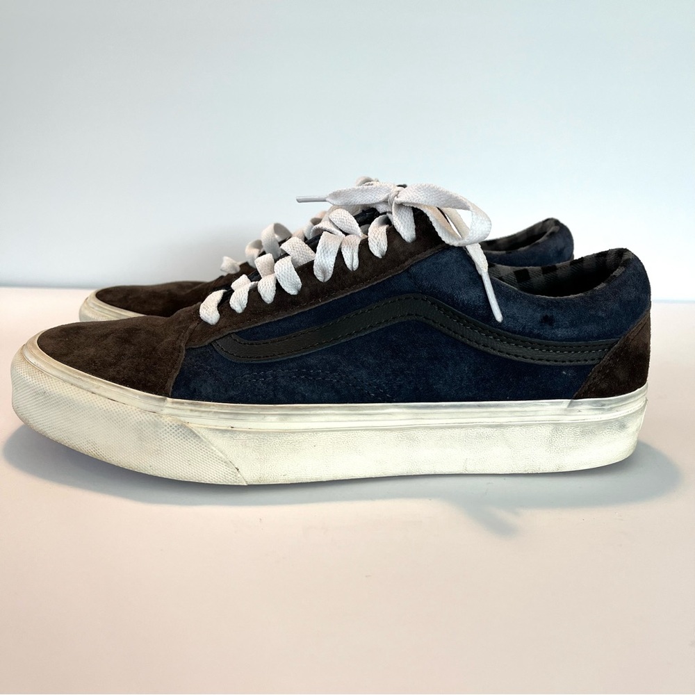 VANS Brown and Blue Suede Skate Shoes Size 8 Men’s 9.5 Women’s
